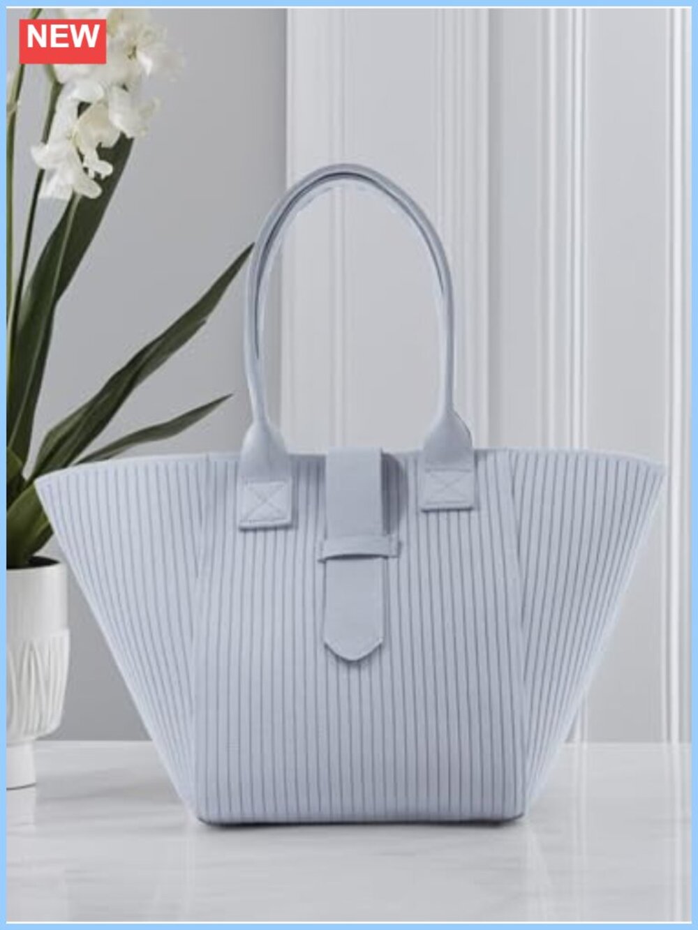 Women's Knit Satchel Tote Bag Handbag Shoulder Bag for Work Travel